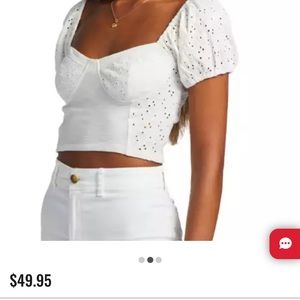 NWT Women's Billabong Last Kiss Square Neck Blouse xs